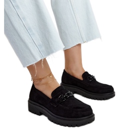 Fekete velúr naplopók Lyle csattal