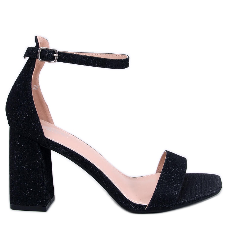 Daves Black magas sarkú szandál fekete