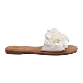 Virágos női papucs fehér Eelfan Virágos női papucs fehér Eelfan