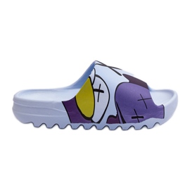 Gumi papucs, kék szörnyek nyomattal Gumi papucs, kék szörnyek nyomattal