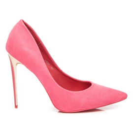 Seastar Velúr pumpák a sarkon rózsaszín Seastar Velúr pumpák a sarkon rózsaszín