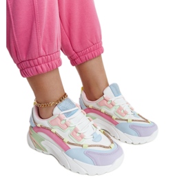 Többszínű platform tornacipő Rutf strasszokkal sokszínű Többszínű platform tornacipő Rutf strasszokkal sokszínű