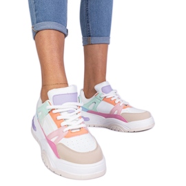 Tarka tornacipők a Nivi platformon sokszínű Tarka tornacipők a Nivi platformon sokszínű