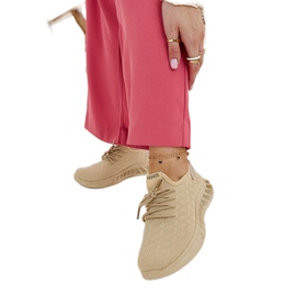 Bézs szövet tornacipő Mira