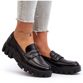 Vinceza Női mokaszin Eco bőr fekete Seravisa