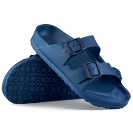 Sötétkék flip-flop két csattal