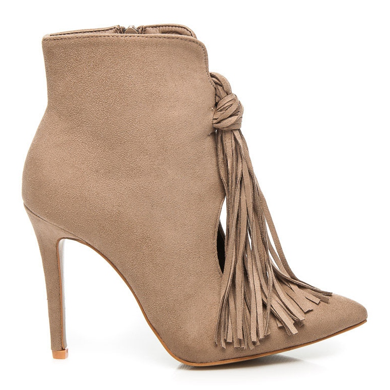 Comer Divatos csizma rojtokkal barna