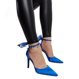 Ilaysa kék magassarkú masnival Ilaysa kék magassarkú masnival