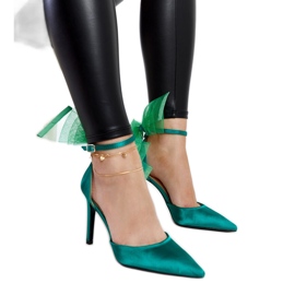 Ilaysa zöld magassarkú masnival Ilaysa zöld magassarkú masnival