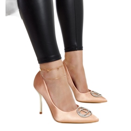 Világos rózsaszín magassarkú Elife cirkóniákkal Világos rózsaszín magassarkú Elife cirkóniákkal