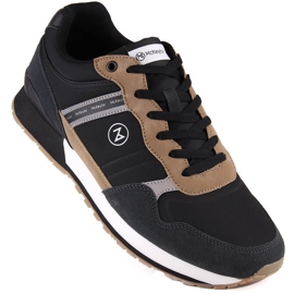 McKeylor 74111 fekete bőr férfi sportcipő