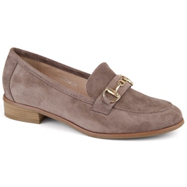 Női barna velúr alacsony sarkú cipő Potocki SZ12300 Női barna velúr alacsony sarkú cipő Potocki SZ12300