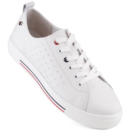 Filippo DP6029 fehér női bőr sportcipő