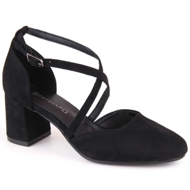 Potocki W SZ12341 WOL221A magassarkú szandál fekete