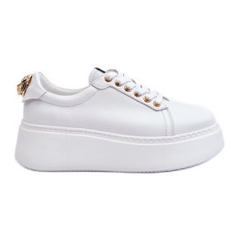 Női bőr tornacipő CheBello 4367 fehér Női bőr tornacipő CheBello 4367 fehér