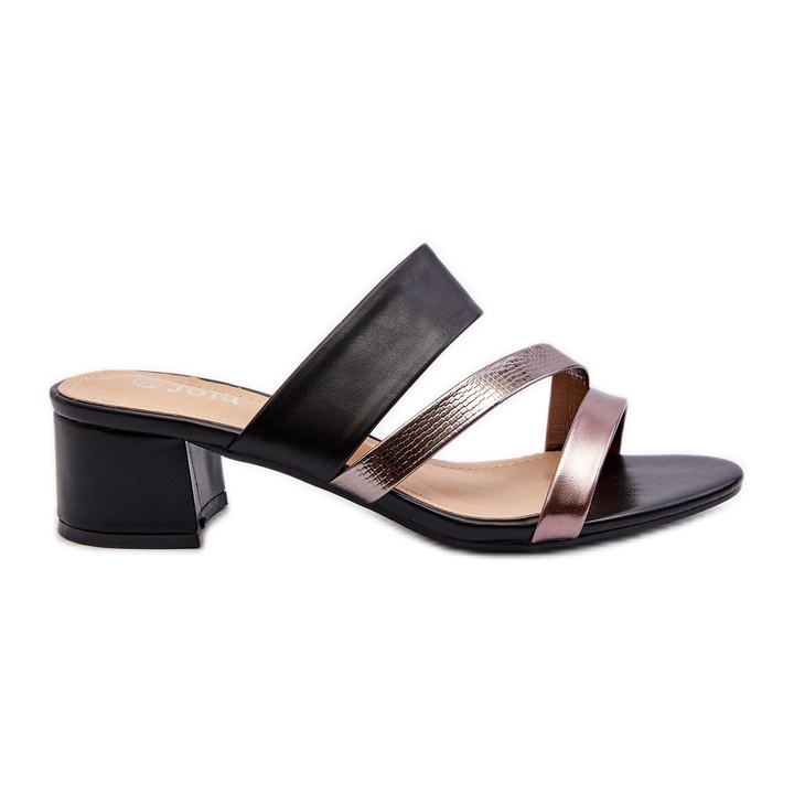 Női alacsony sarkú flip-flop fekete Rosila