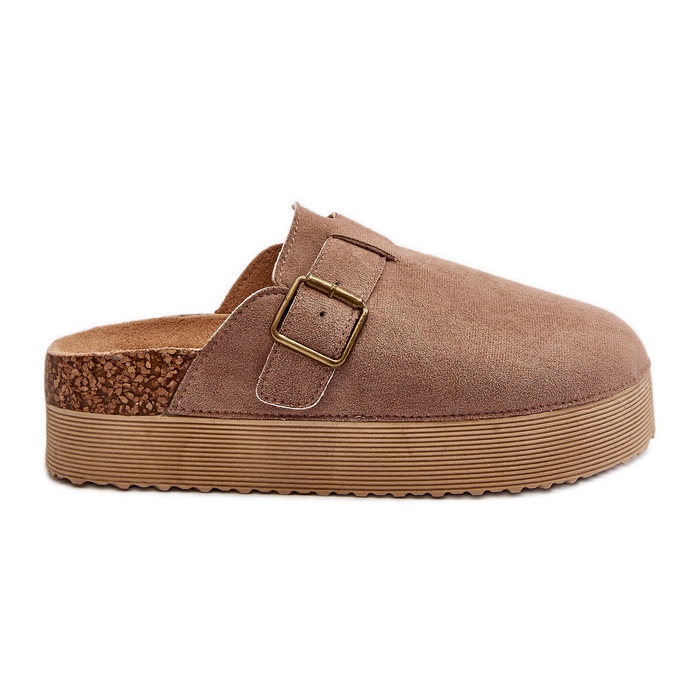 Női bézs platform klumpák Flip Flops Jorffia