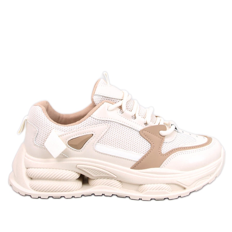 Lancasi Beige Khaki női tornacipő bézs