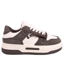 Clavell Coffee magas talpú tornacipő barna Clavell Coffee magas talpú tornacipő barna