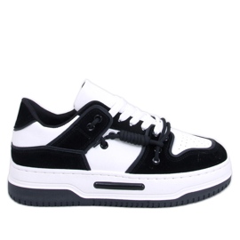 Clavell Fekete magas talpú tornacipő