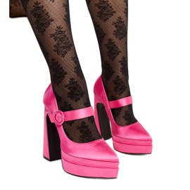 Sötét rózsaszín magassarkú pumpák a Mikeától