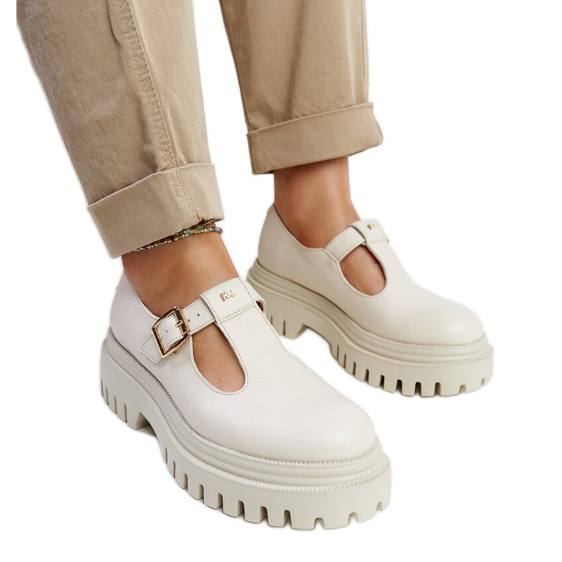 Karino bézs bőr cipő