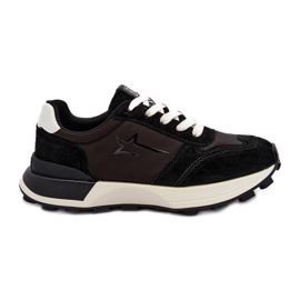 Női bőr tornacipő Big Star NN274963 fekete