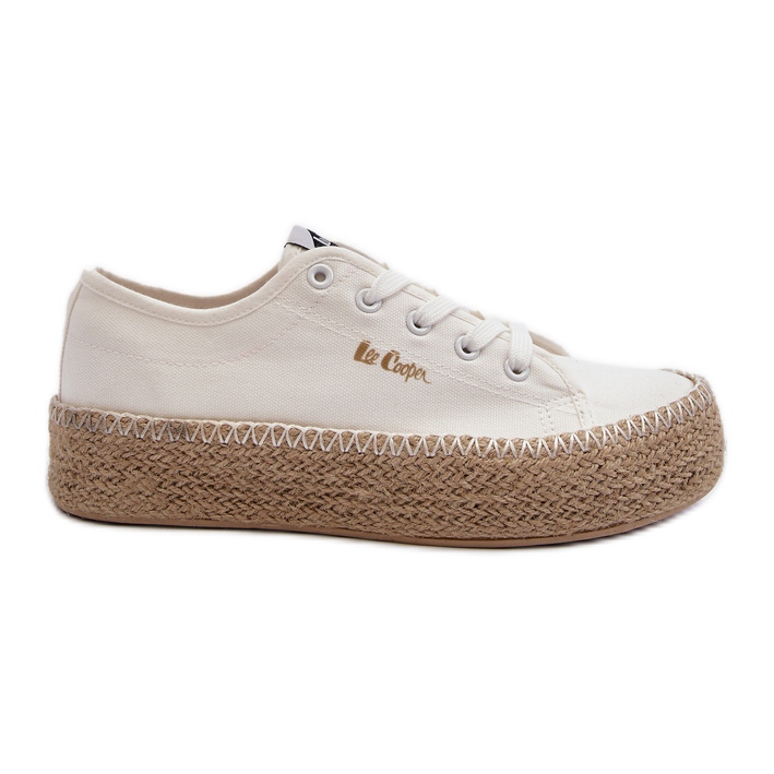 Lee Cooper LCW-24-44-2410 fonott tornacipő, fehér