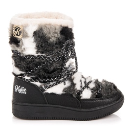 Kylie Szőrme csizma fekete