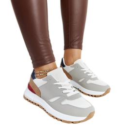 Tarka tornacipők a Sultisz platformon szürke Tarka tornacipők a Sultisz platformon szürke