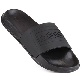 Férfi fekete medencés strandflip-flop Big Star NN174649