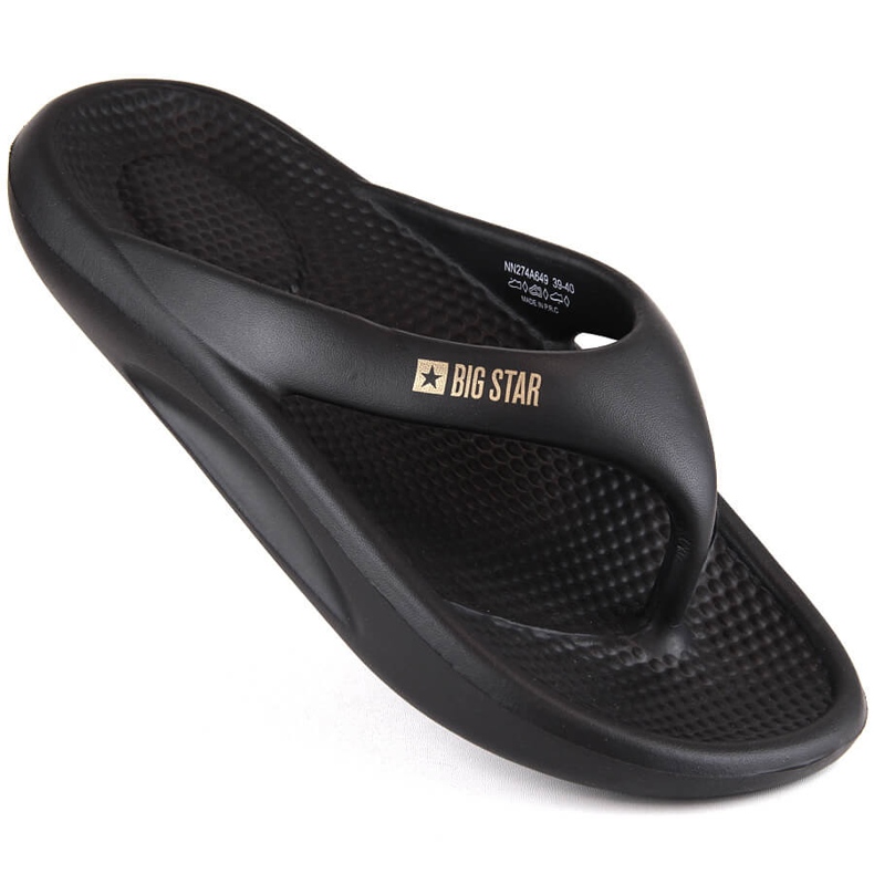 Női fekete flip-flop Big Star NN274A649
