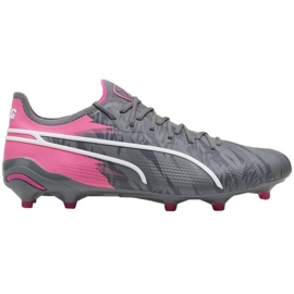 Puma King Ultimate Rush FG/AG 107824 01 futballcipő szürke Puma King Ultimate Rush FG/AG 107824 01 futballcipő szürke