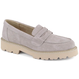 Filippo W PAW510B taupe bőr velúr cipő