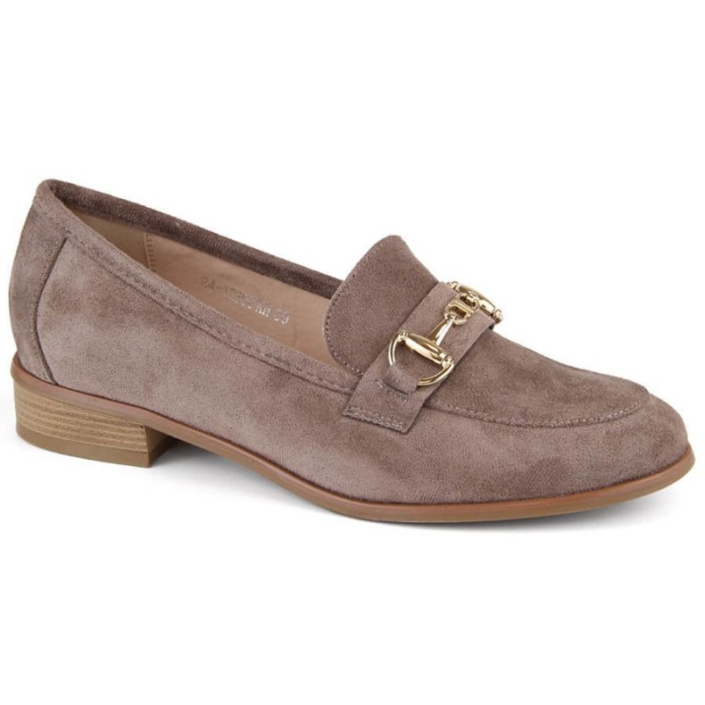 Potocki W WOL219 barna velúr alacsony sarkú cipő