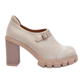 Jezzi Női magassarkú cipő, világos bézs Tauina Jezzi Női magassarkú cipő, világos bézs Tauina