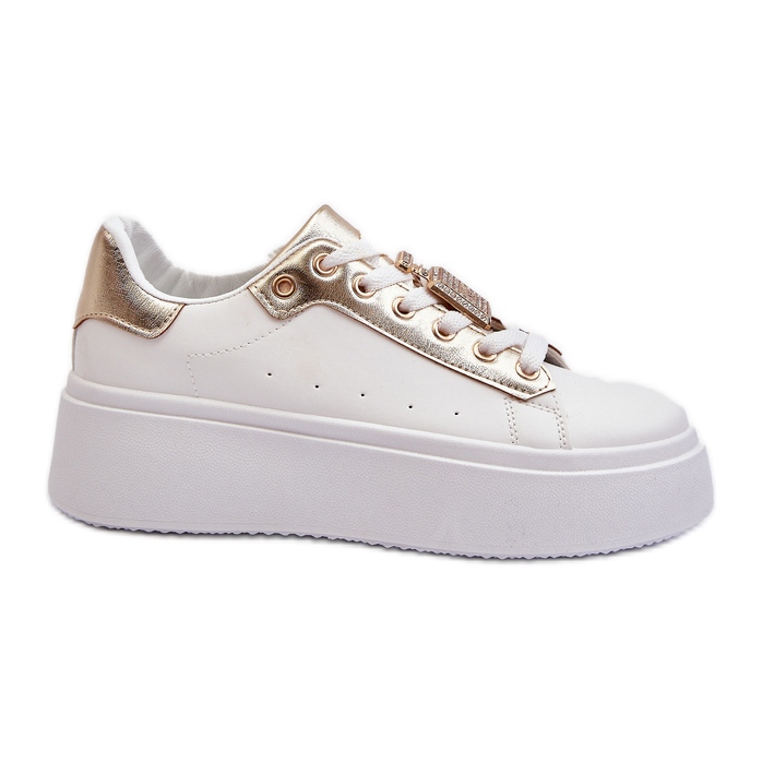 Fehér női tornacipő Celedria díszítéssel