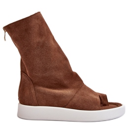 Zazoo 3441 női velúr szandál barna felsőrésszel Zazoo 3441 női velúr szandál barna felsőrésszel