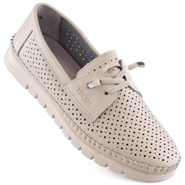 Vinceza W JAN273A bézs bőr áttört cipő Vinceza W JAN273A bézs bőr áttört cipő