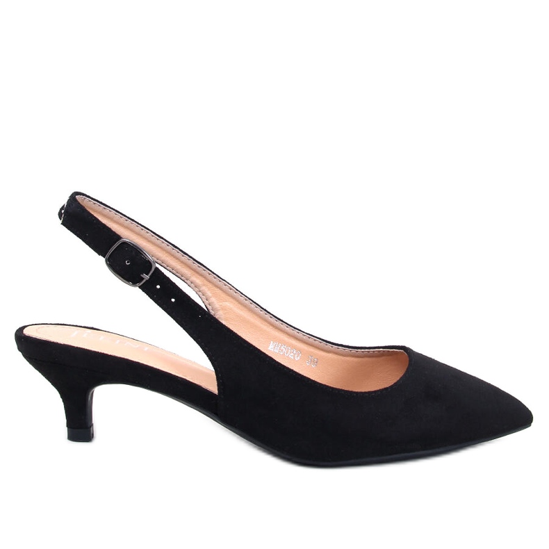 Malloi Fekete alacsony sarkú, nyitott sarokkal