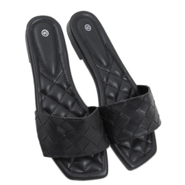 Sahar Black négyzettalpú papucs fekete Sahar Black négyzettalpú papucs fekete