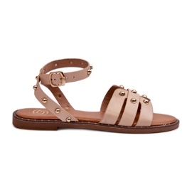 Ianaera bézs színű, díszített, lapos női szandál barna Ianaera bézs színű, díszített, lapos női szandál barna