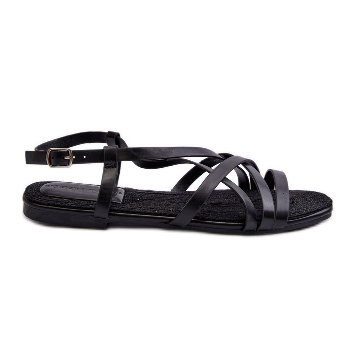 Big Star női lapos szandál NN274011 fekete