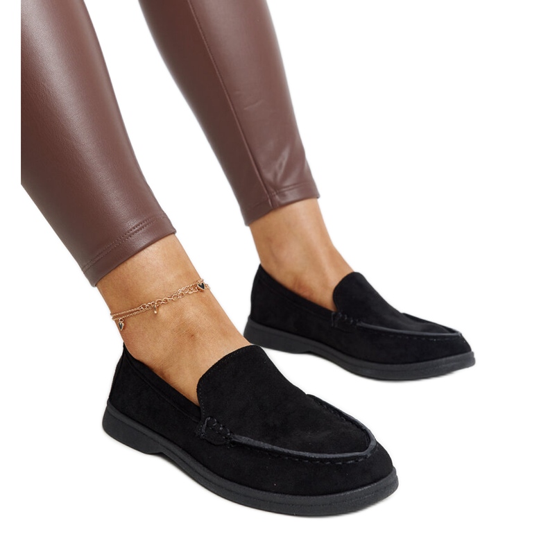 Fekete velúr Rumay cipő