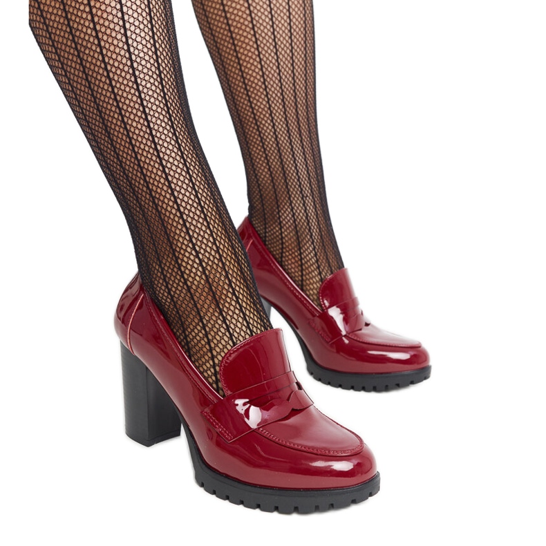 Piros patentos pumpák magas sarkú Licoletta Piros patentos pumpák magas sarkú Licoletta