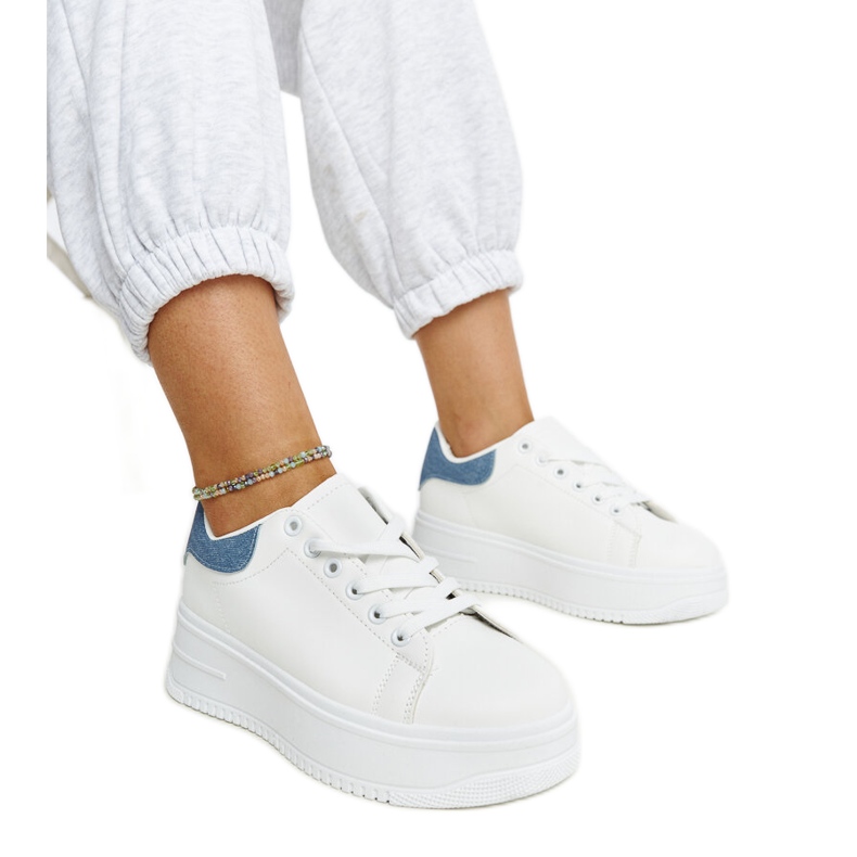 Fehér Ottavia platformos sportcipő