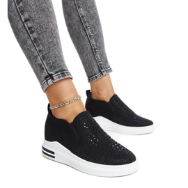 Fekete Fossacesia wedge tornacipő