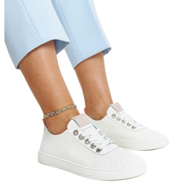 Anbarin fehér ekobőr tornacipő Anbarin fehér ekobőr tornacipő