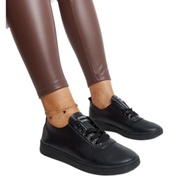 Fekete Yusra öko-bőr tornacipő Fekete Yusra öko-bőr tornacipő