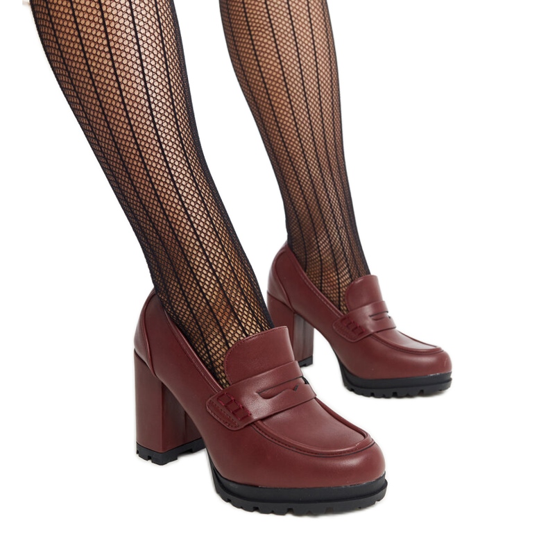 Sauda bordó magas sarkú cipő piros Sauda bordó magas sarkú cipő piros